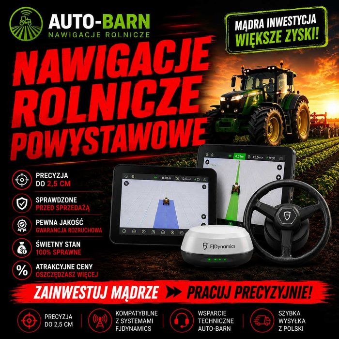 Powystawowa Nawigacja Rolnicza FJDynamics RTK 2,5cm-Stan idealny