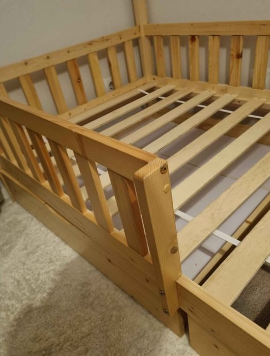 Cama Montessori Natural com 2 Gavetas