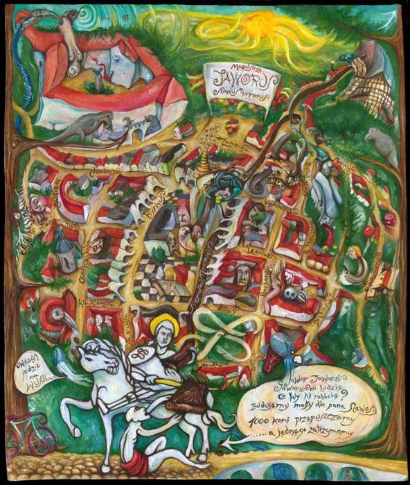 Mapa Jawora według SlawusaPolonuS.A