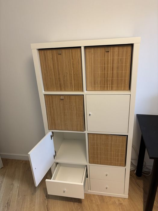 Regał / szafka IKEA z szufladami i koszami, biały