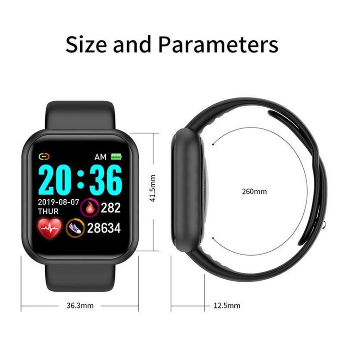 Multifunction Smartwatch with White Strap - New64284470593409121