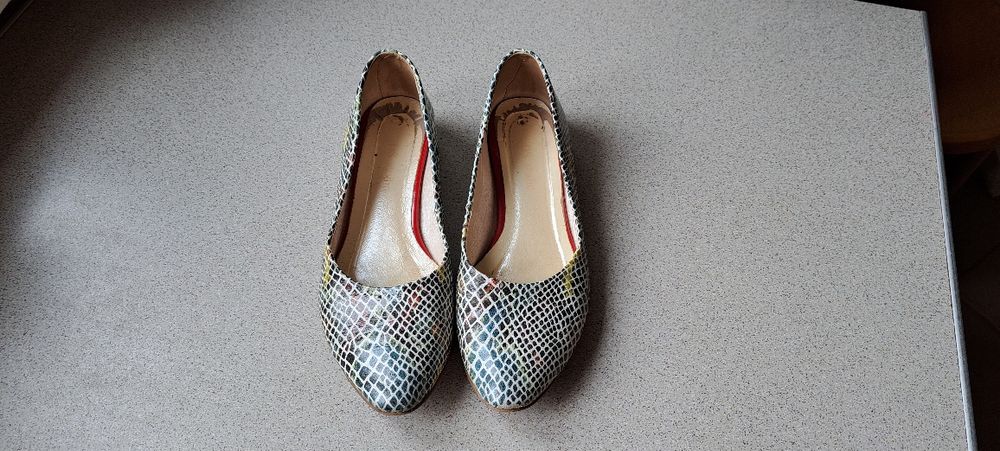 Skórzane buty damskie Fatto a Mano r. 38- skóra naturalna