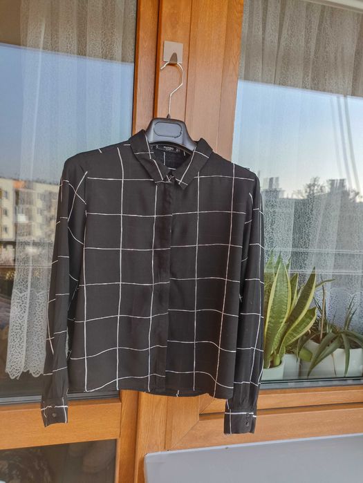 koszula Mango w kratkę rozm 38 M czarna
