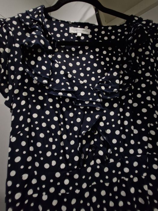 rocha john rocha, плаття в горох, L-XL