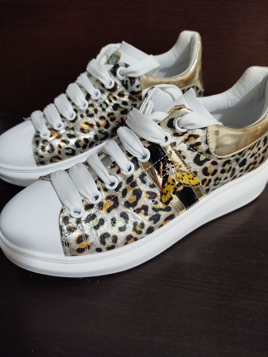 Кросівки Ginevra animalier gold, Італія р.41