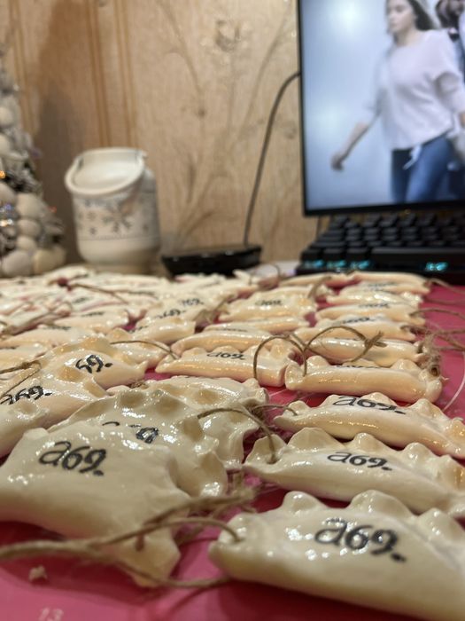 Новорічні прираси ручної роботи , новогодние игрушки, на ёлку