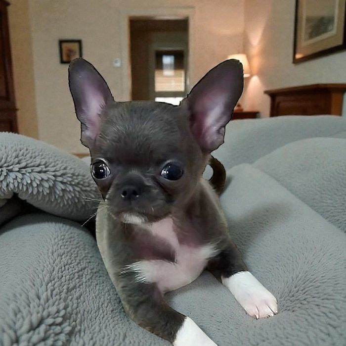 шикарный малыш чихуахуа голубого окраса