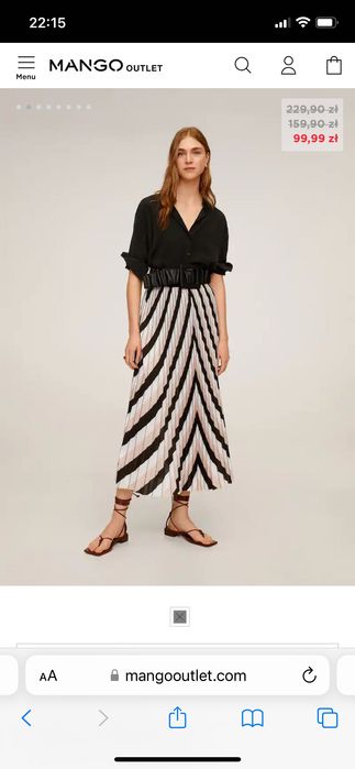 Спідниця пліссе Mango