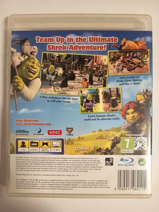 Shrek Forever After PS3 PlayStation 3 angielska komplet