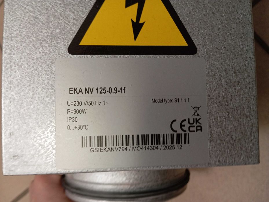 Elektryczna Nagrzewnica EKA NV 125 /Nowy Lombard/Bytom