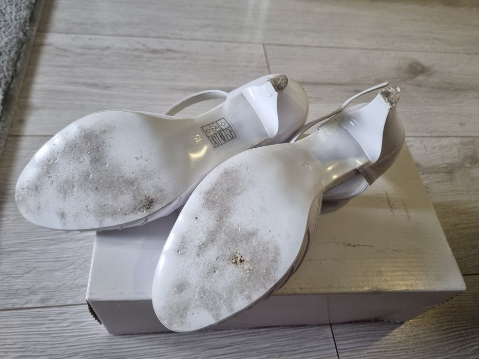 Buty ślubne białe roz. 35
