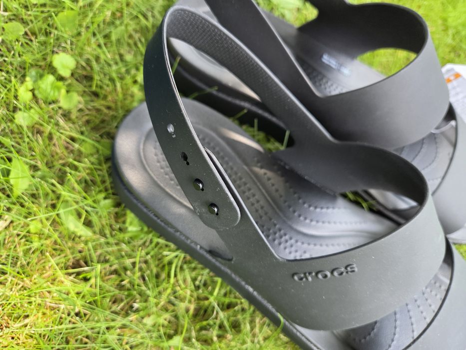 Crocs Brooklyn Backstrap Low Low czarne 39/40 | Black Platform Sandals