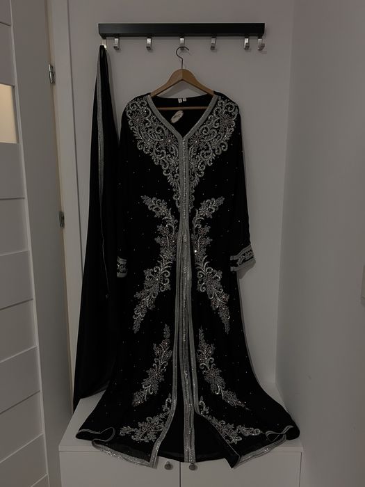 Niesamowita damska arabska (muzułmańska) luźna sukienka - abaja