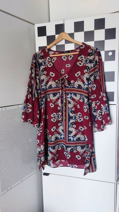 Asos Boohoo 42 letnia tunika w stylu boho