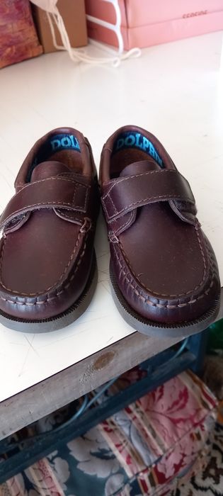 Sapatos de vela n:25 novos castanhos