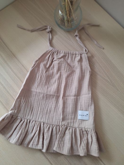 Sukienka muślinowa na ramiaczka