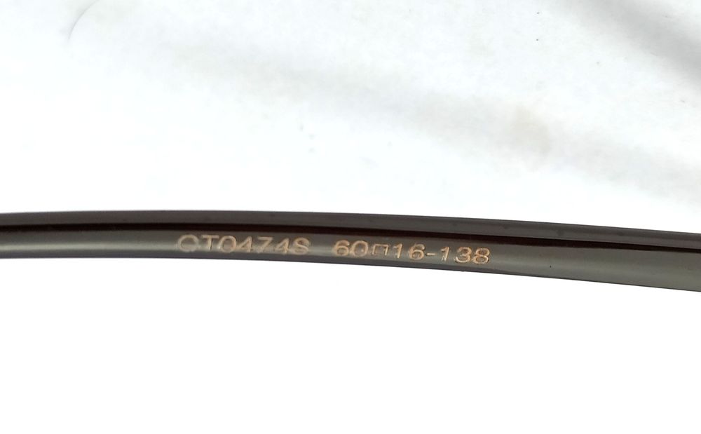 Cartier очки унисекс серо голубой градиент в темно сером металле узкие