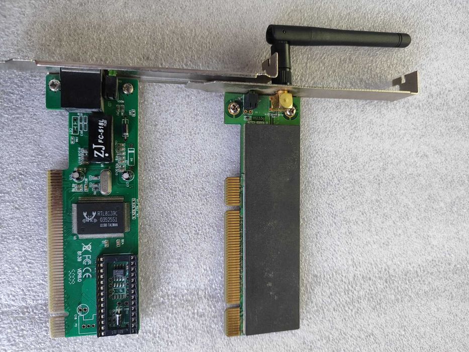 Karta Wifi i RJ45 Retro