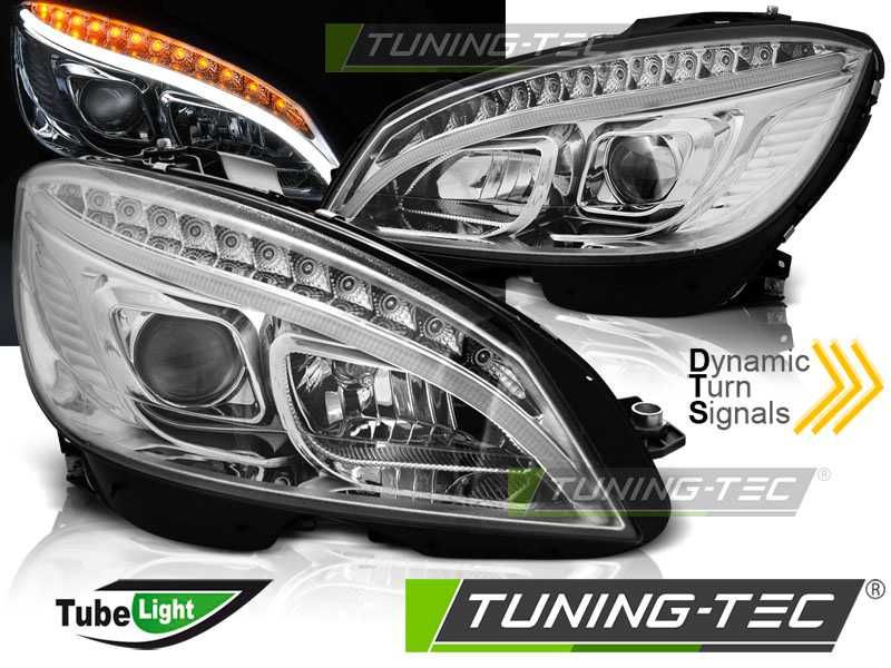 Передние фары фонари Mercedes W204 Мерседес В204 07-10р пара 	LPME89