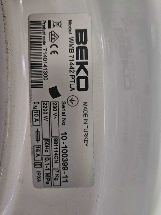 Beko WMB 71442 - silnik