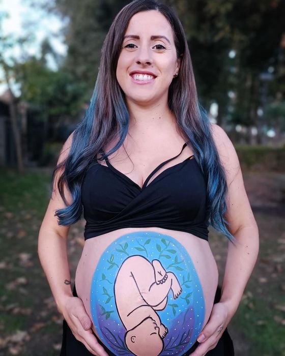 Arte Gestacional Personalizada  - Recordação Única da Gravidez