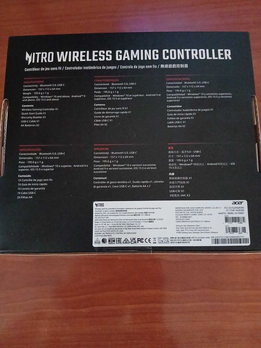 Controlador de Jogo Acer Nitro Wireless