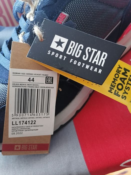 Big Star buty sportowe męskie rozmiar 44