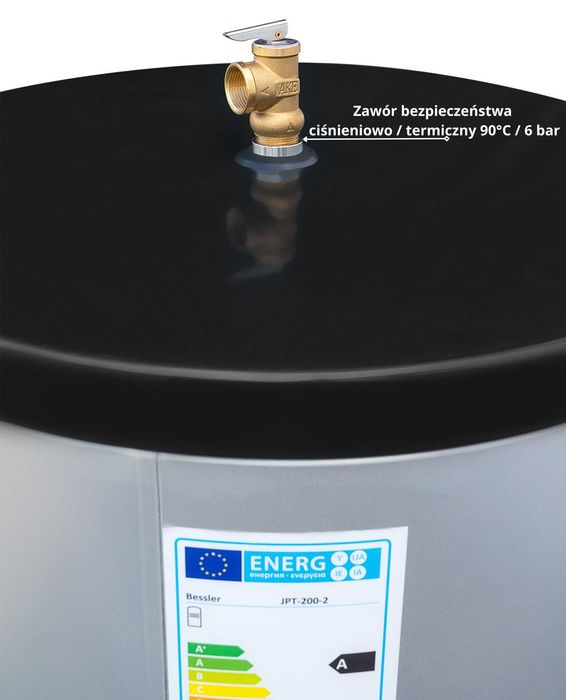 Zasobnik CWU bojler NIERDZEWNY 200l podwójna wężownica 2,75 m²