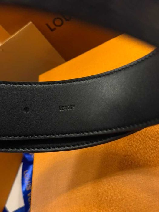 LV Initiales Belt Damier Graphite Matte Black 90-110