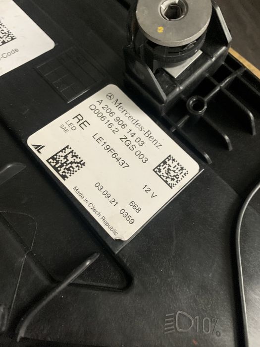 w206 фары левая правая америка европа led