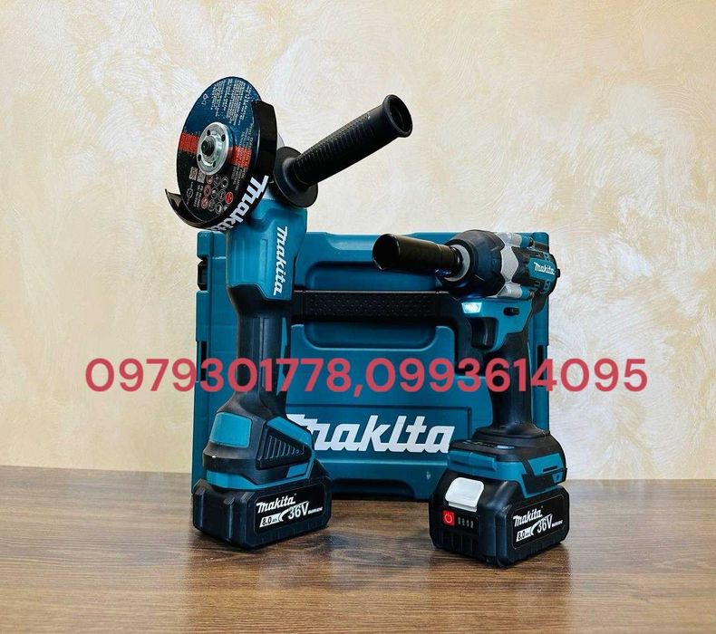 Аккумуляторный Набір 2в1 Makita 36V Гайковерт DTW500 + Болгарка DGA504