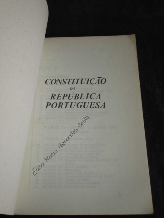 Livro Constituição da República Portuguesa 1976 INCM