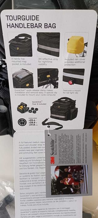 Bolsa de Guiador Topeak 5L como nova