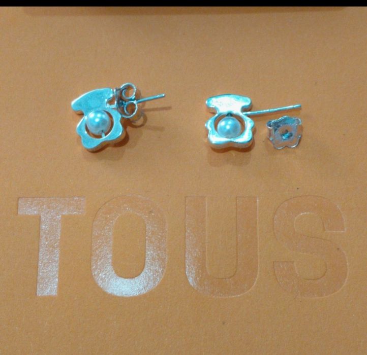 Brincos de prata da Tous