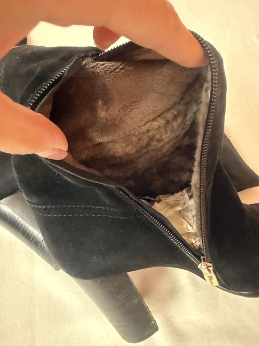 Замшеві ботфорди р.37