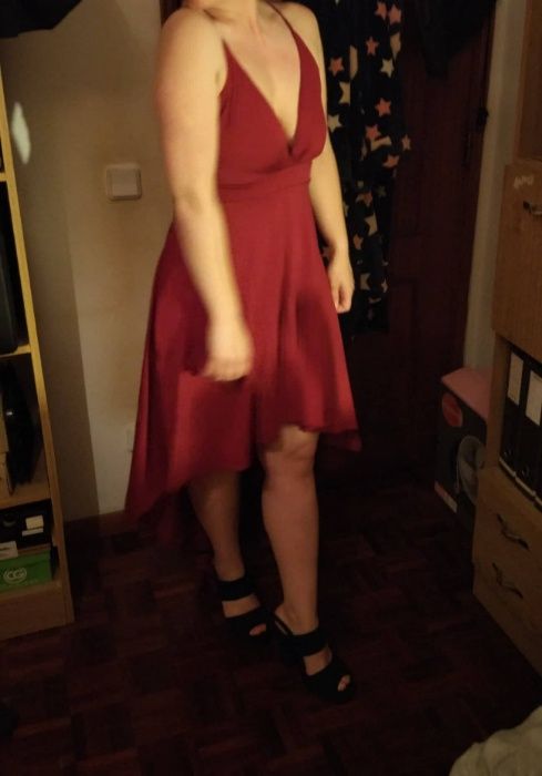 Vestido Vermelho NOVO * Tam. L