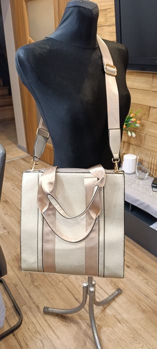 Torebka damska złota do ręki i na ramię