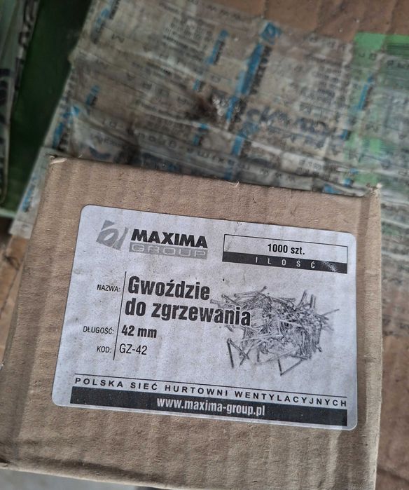 Gwoździe do zgrzewania 42mm MAXIMA
