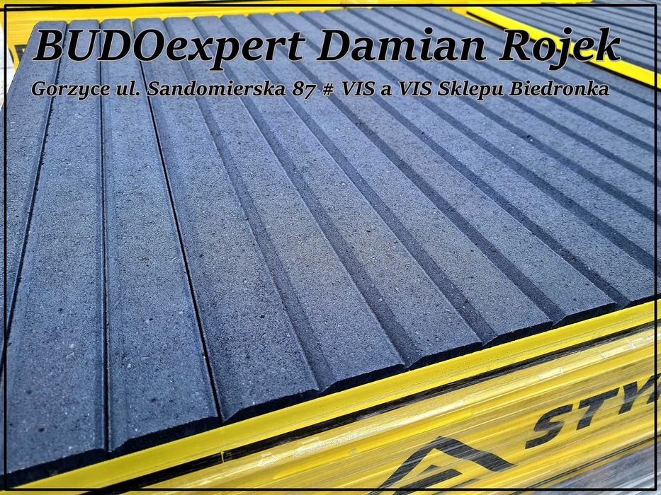 Obrzeże palisadowe gładkie nowoczesne GIGANTE Bianco Nero Platino