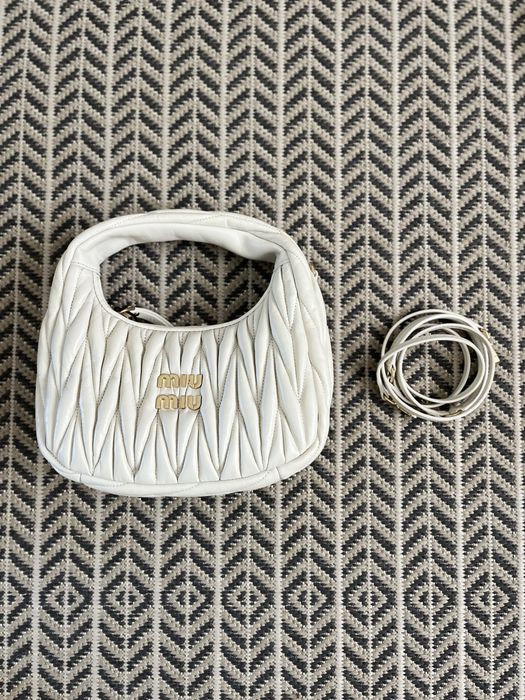 mala miu miu wander hobo matelassé