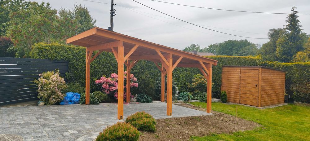 WIATA JEDNOSPADOWA 5.9x6.2m Producent! (każdy wymiar)  Drewno KVH