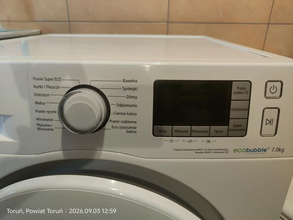 Samsung pralka  automat Eco Bubble 7kg/1200 obrotów Ideał