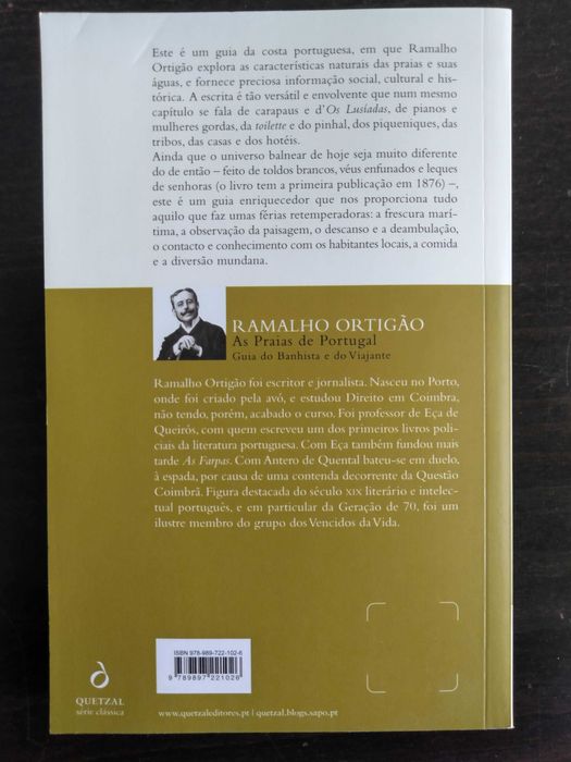Livro "As praias de Portugal", de Ramalho Ortigão