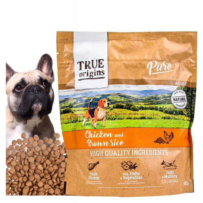 3 Opakowania Sucha Karma Dla Psa True Origins Bezzbożowa Kurczak 500G