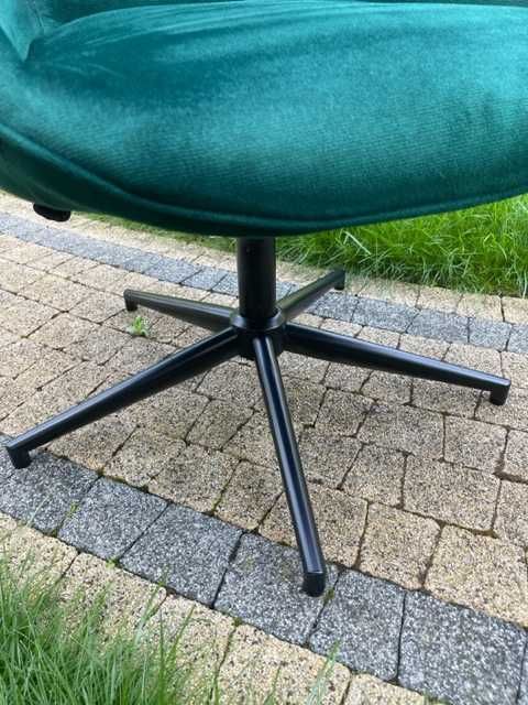 Fotel biurowy elegancki obrotowy Uszak / obicie Welur Zielony