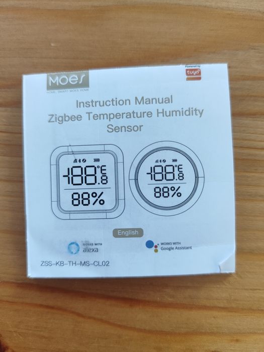 Sensor de Temperatura e Humidade Zigbee Moes - Smart Home