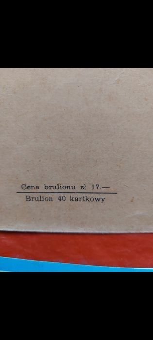 Stare okładki od zeszytów 6 sztuk