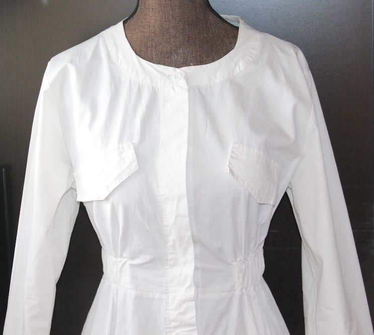 yoshe sukienka biała ecru bawełna s 36 xs 34