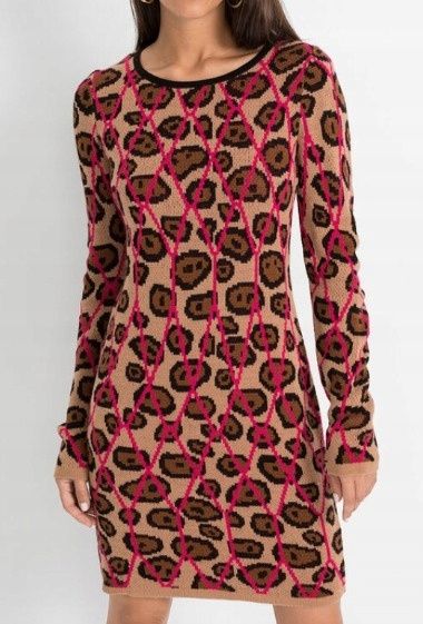 B.P.C sukienka dzianinowa w cętki ^36/38