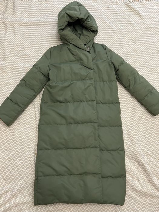 Пуховик жіночий хакі розмір XS